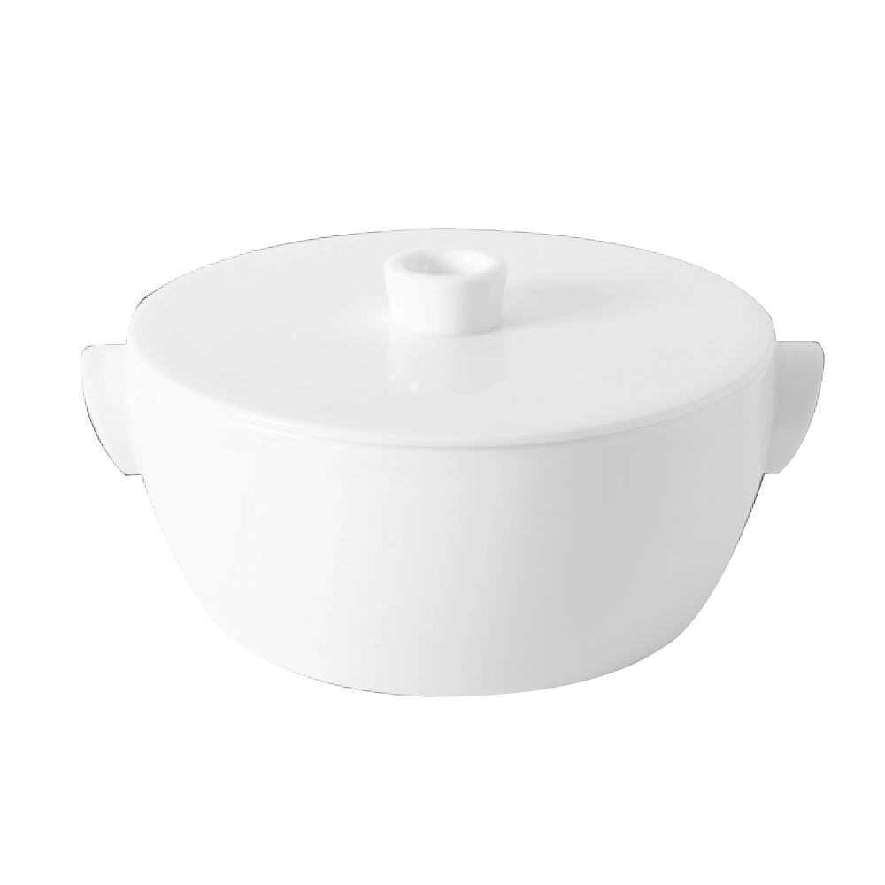 BJ-362C(L) Round Casserole 21cm Dia 21cm H 9.5cm V1800ml Picholine Color No.227 with Gold Rim and Fu