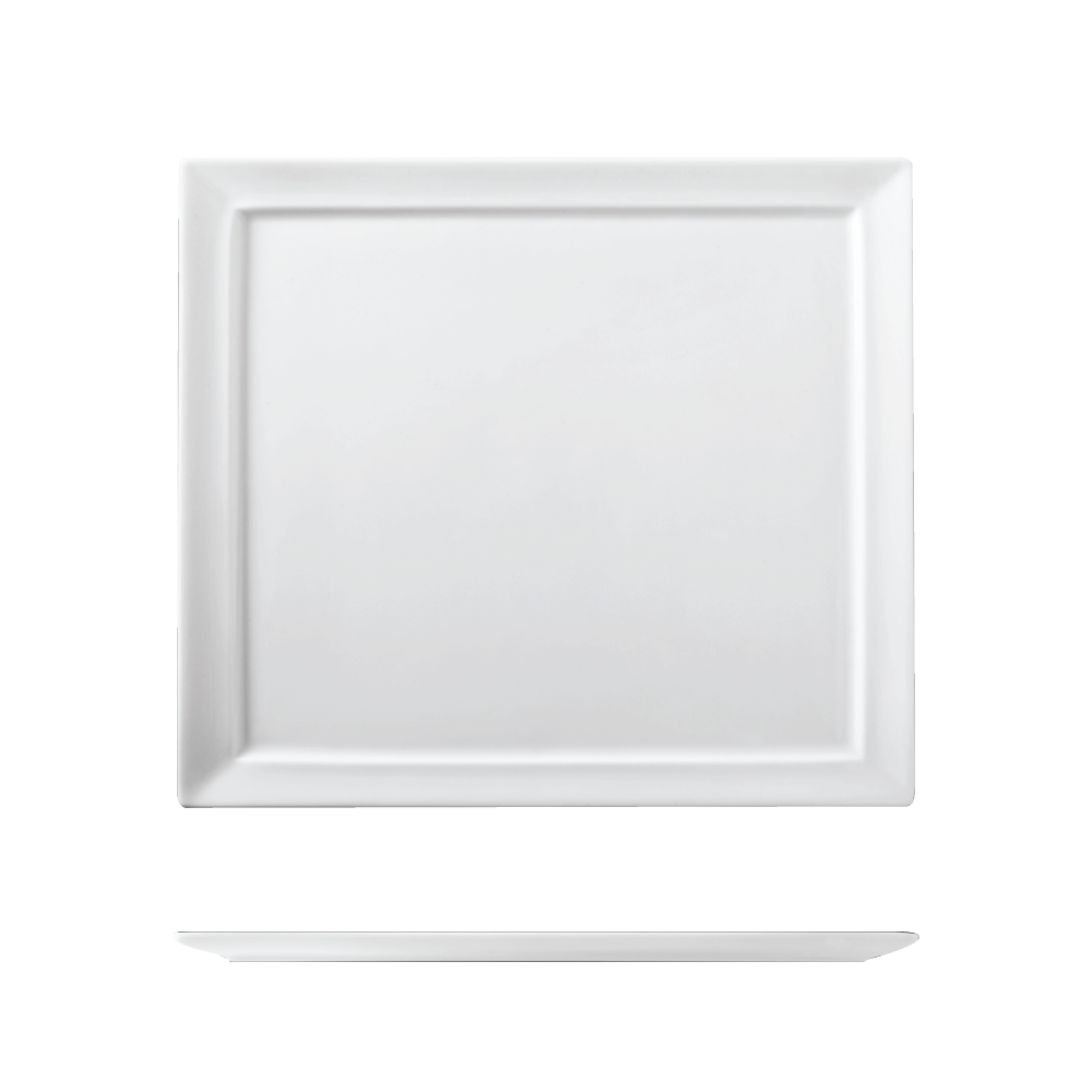 BHP-99 Manhattan Plate 27*27 Platinum Rim Waldorf Astoria Pattern