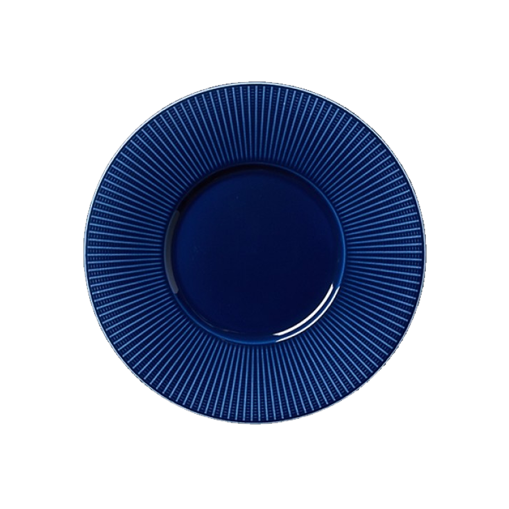 Willow Azure Gourmet Plate Medium Well 28.5cm (11 1/4")