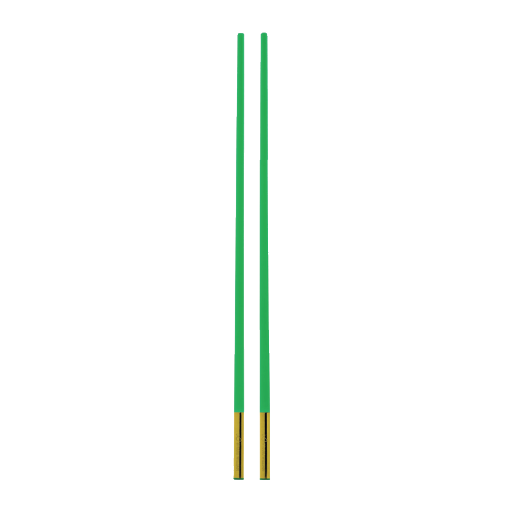 Toona Chop Stick Green-Gold PVD Sleeve in Pair